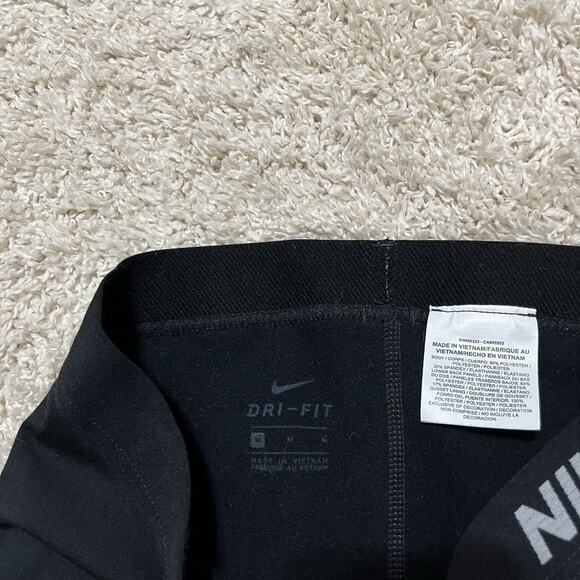 Nike Pro Dri-Fit Medium Black High Waisted Athleisure Leggings - Picture 5 of 6